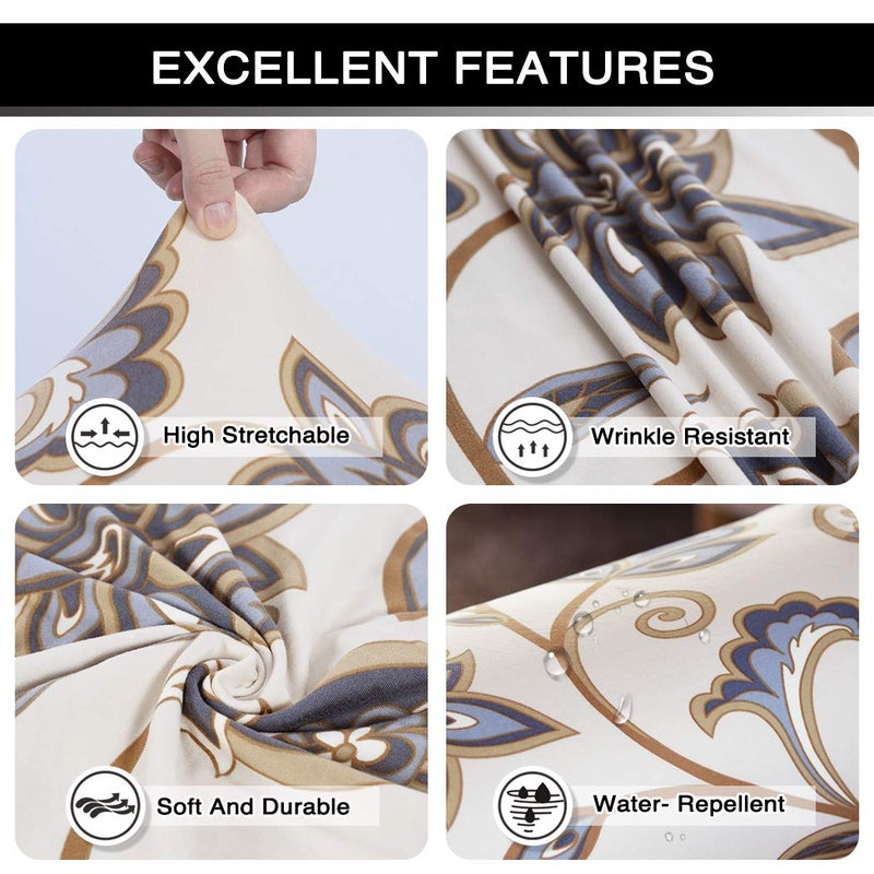 Lamberia Printed Sofa Cover Stretch Couch Cover Sofa Slipcovers for 4 Cushion Couch with Two Free Pillow Cases (Love Forever, Sofa-4 Seater) - Image 3